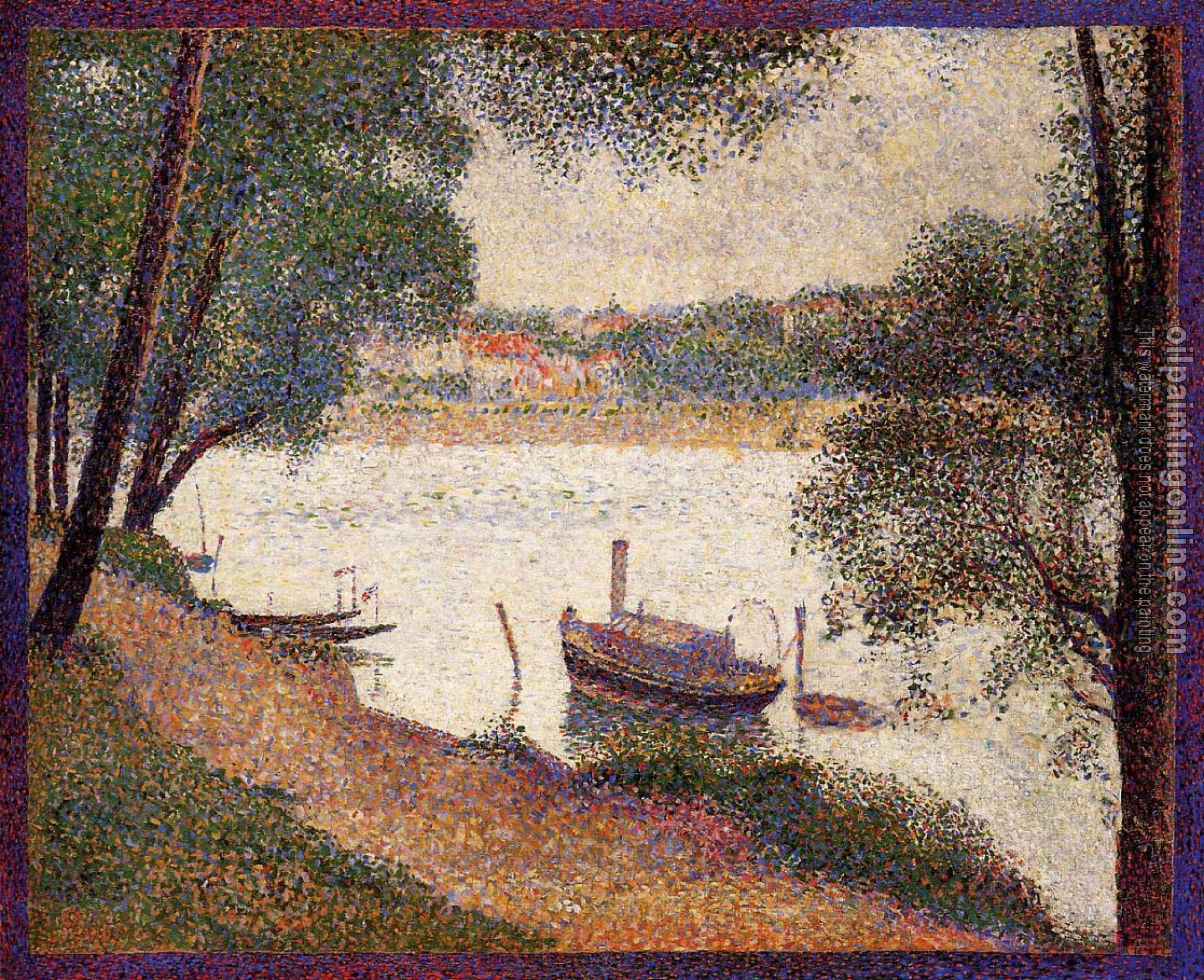 Seurat, Georges - The Seine at La Grande Jatte in the Spring